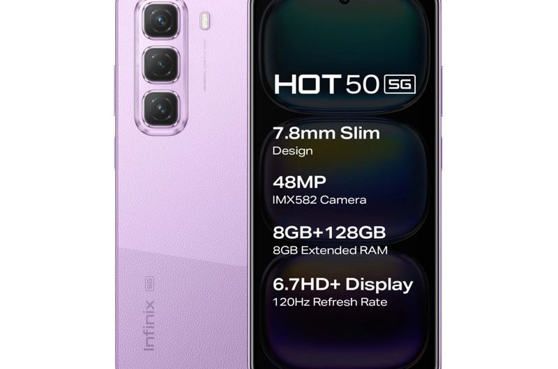 Анонсирован 5G-смартфон Infinix Hot 50 столщиной корпуса 7,8 мм