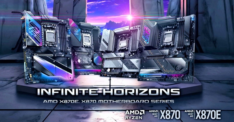 ASRock представила платы на чипсетах AMD X870E и X870 для Ryzen 9000