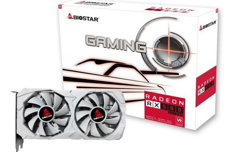 Biostar неожиданно выпустила белую Radeon RX 580 2048SP — она была новинкой 6 лет назад