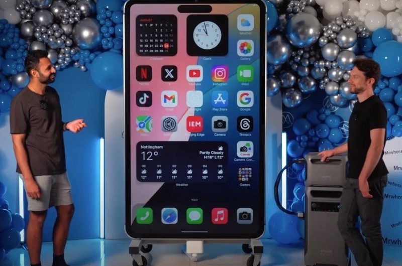 Блогеры построили двухметровую рабочую копию iPhone 15 Pro Max — игрушка весом 200 кг попала в Книгу рекордов Гиннесса