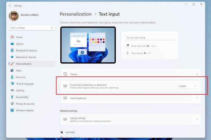 Microsoft позволит переназначать клавишу Windows Copilot на запуск сторонних приложений