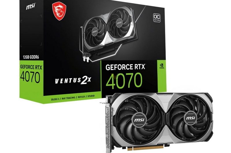 MSI выпустила четыре версии GeForce RTX 4070 Ventus E1 с памятью GDDR6