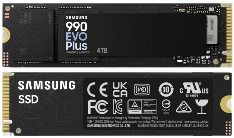 Samsung представила SSD 990 Evo Plus с поддержкой PCIe 4.0 x4 и PCIe 5.0 x2 — он до 50 % быстрее 990 Evo